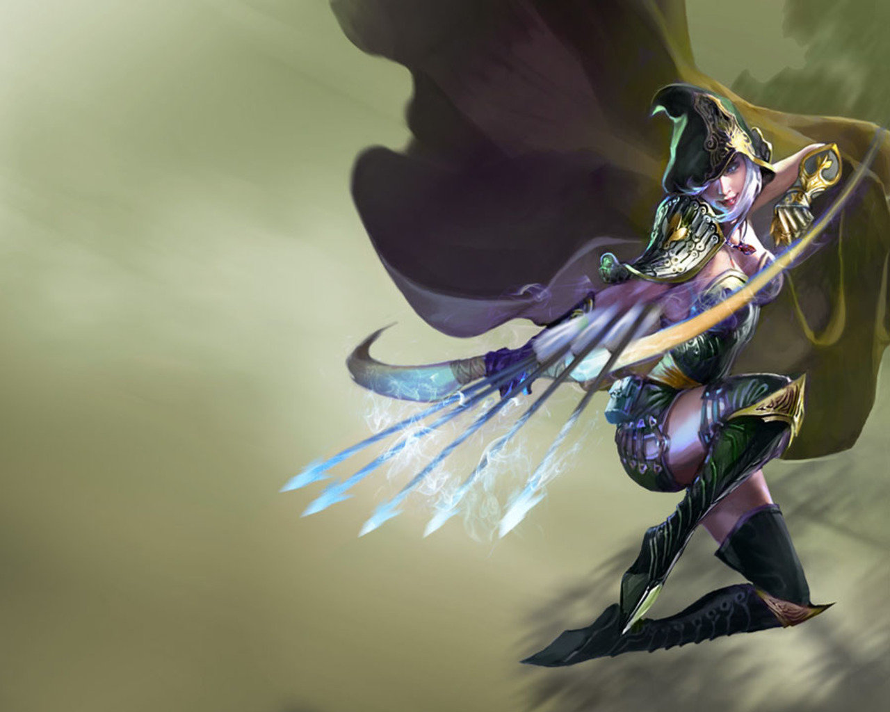 High Resolution Ashe Hd Background Id - League Of Legends Ashe , HD Wallpaper & Backgrounds