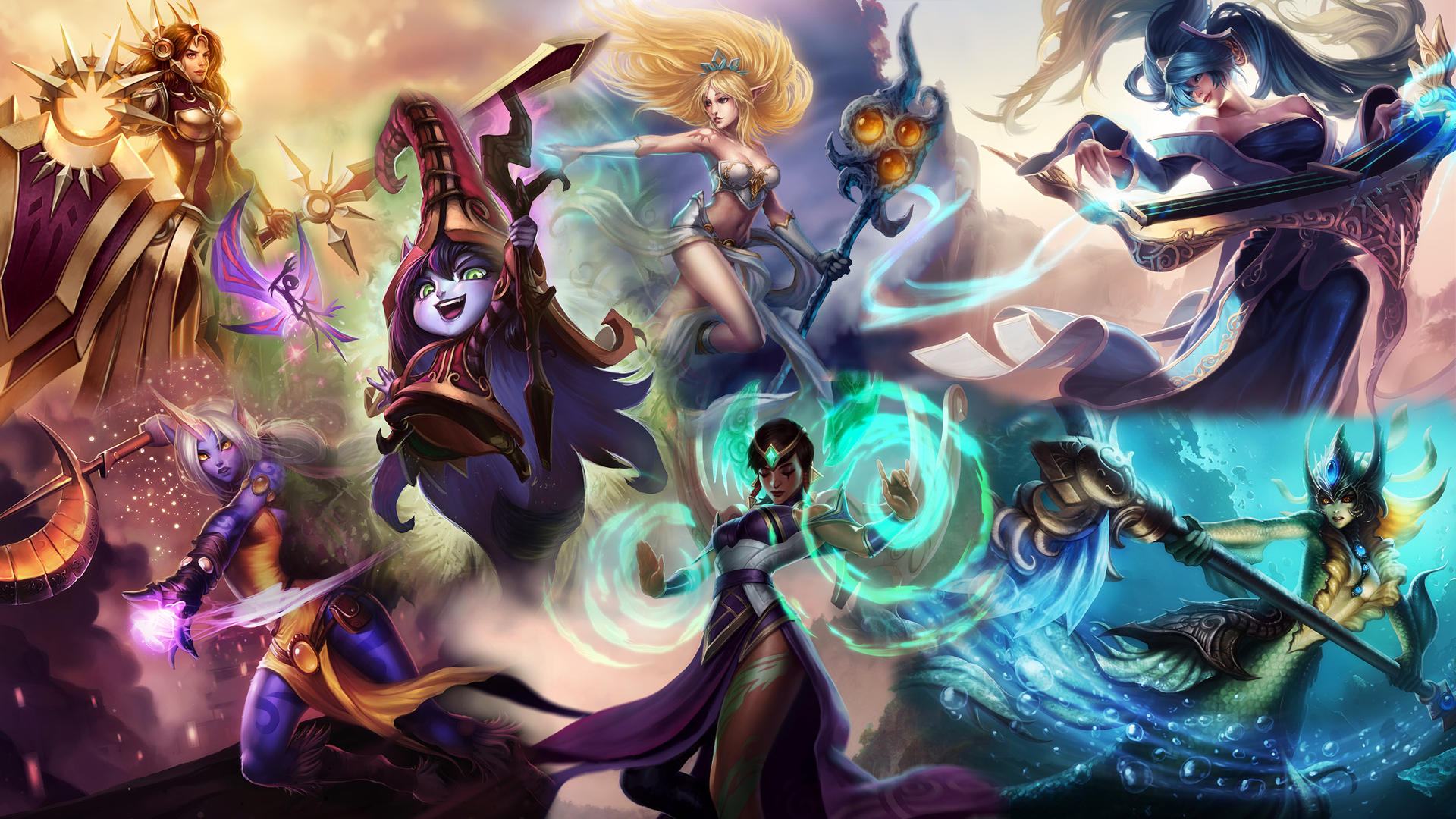 League Of Legends Female Support , HD Wallpaper & Backgrounds