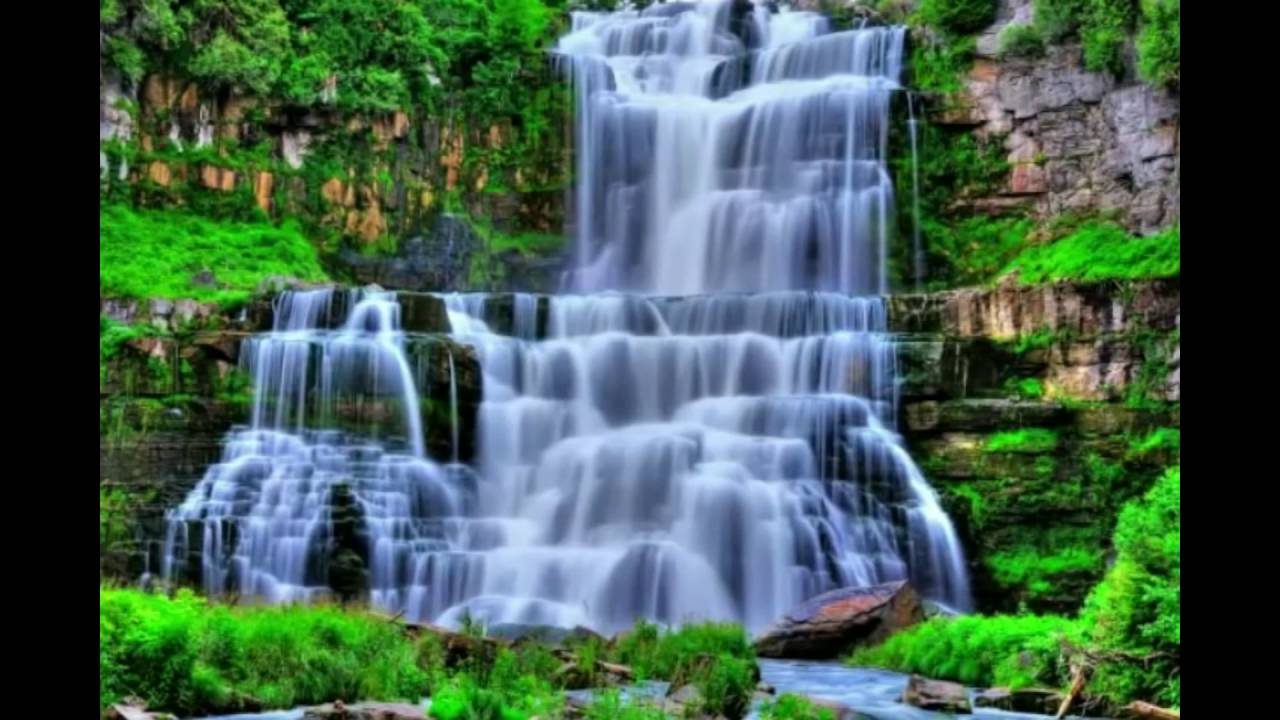 Pemandangan Alam Animasi Youtube - Chittenango Falls State Park , HD Wallpaper & Backgrounds