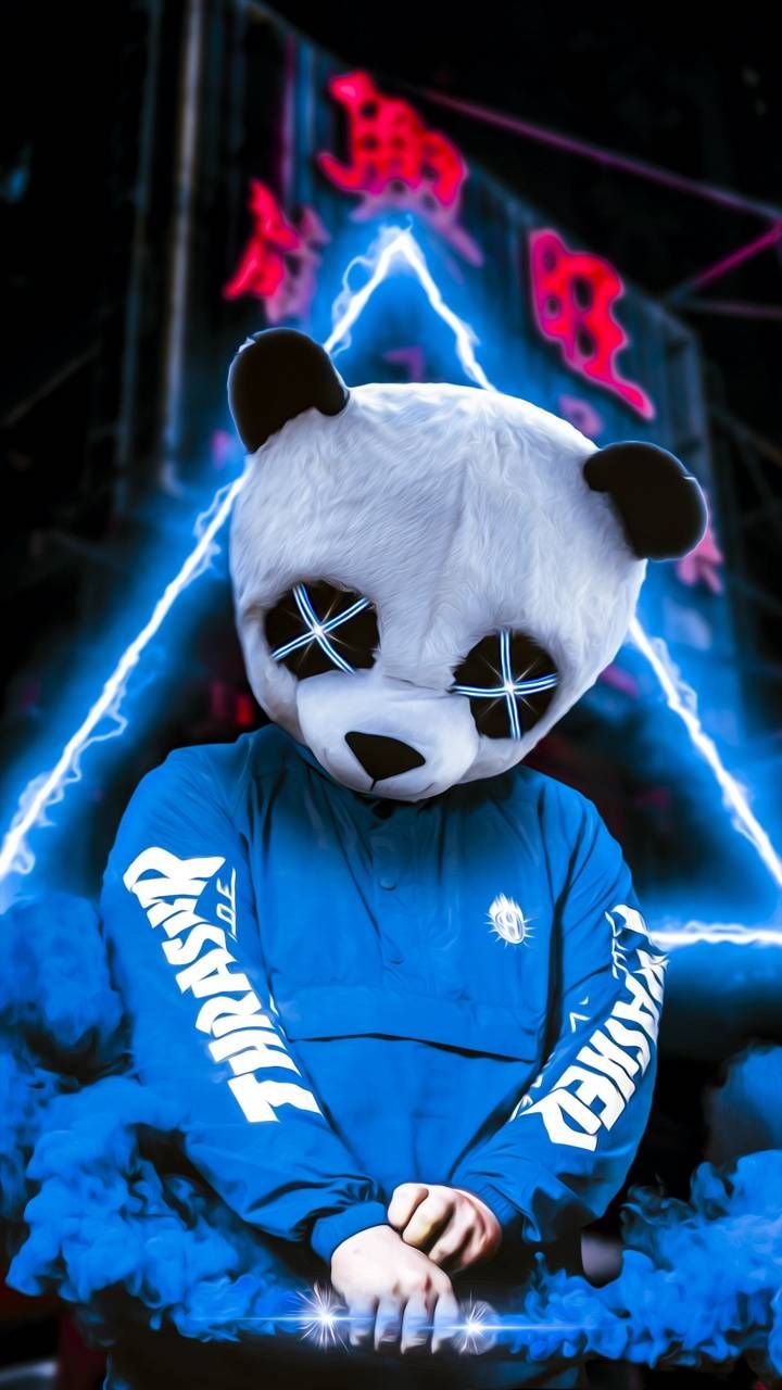 Neon Panda , HD Wallpaper & Backgrounds