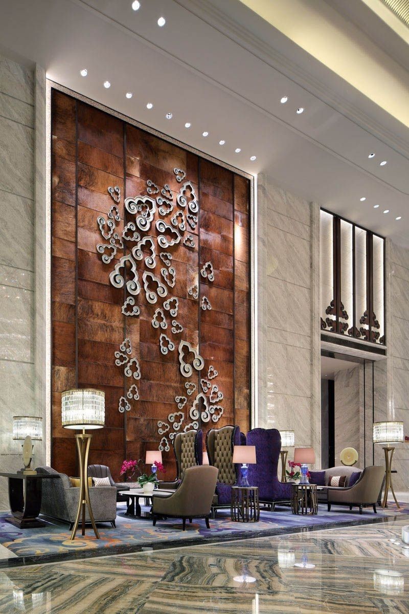 Luxury Hotel Lobby Wall Design , HD Wallpaper & Backgrounds
