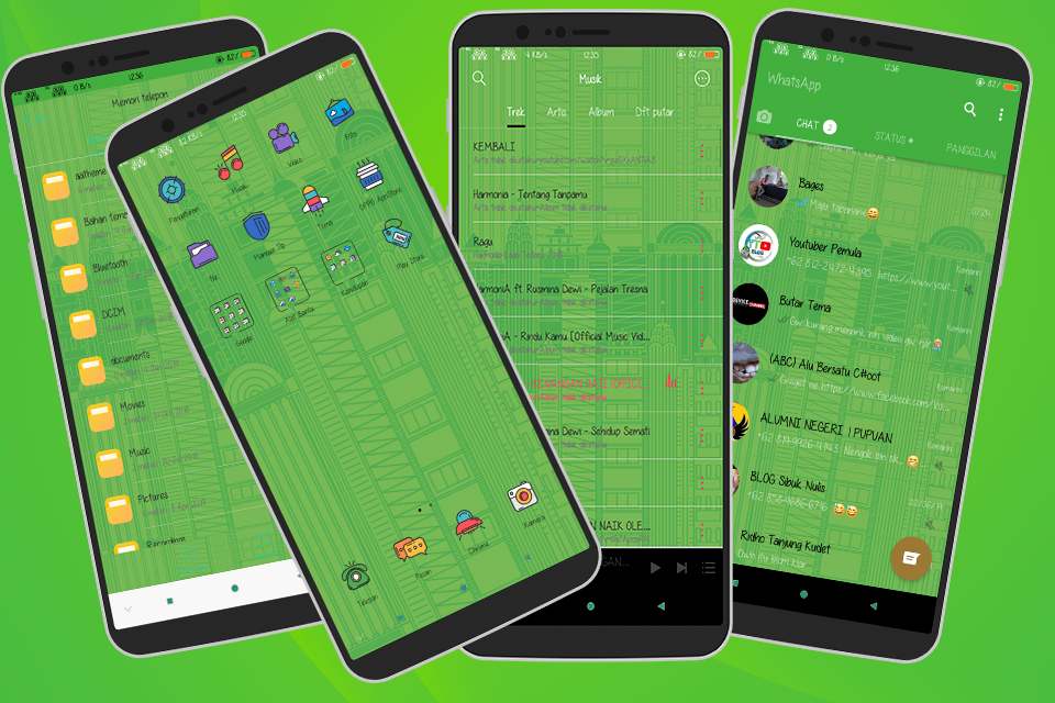 Green Tema Oppo A83, F5, F7, A3s, A3 Dan Realme Tembus - Iphone , HD Wallpaper & Backgrounds