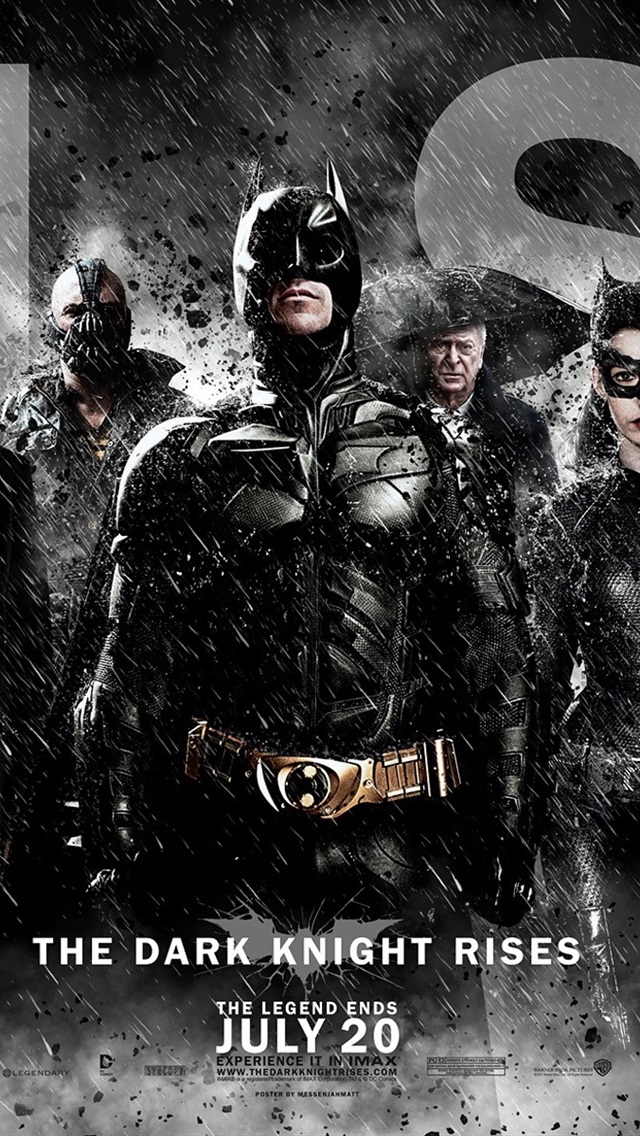 Iphone Wallpaper 2012 The Dark Knight Rises - Batman The Dark Knight Rises Poster , HD Wallpaper & Backgrounds