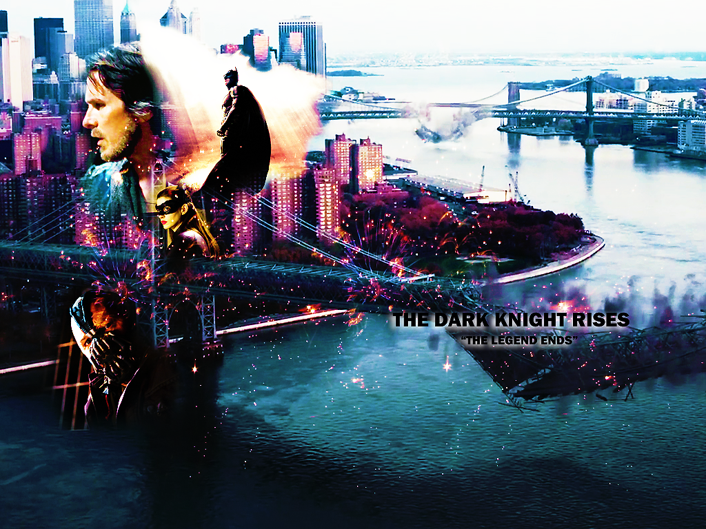 The Dark Knight Rises The Legend Ends - Dark Knight Bridges , HD Wallpaper & Backgrounds