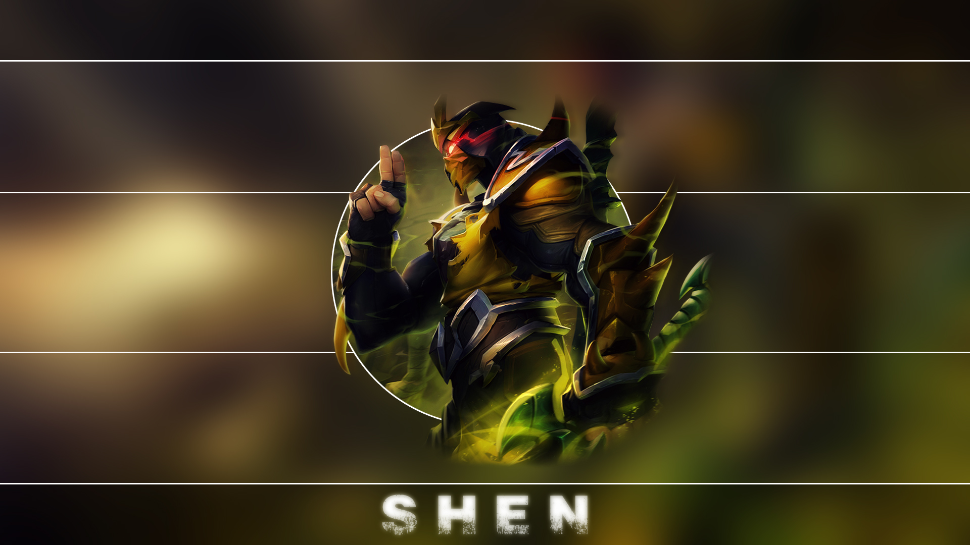 League Of Legends Wallpapers Hd Yellow Jacket Shen - Yellow Jacket Shen , HD Wallpaper & Backgrounds
