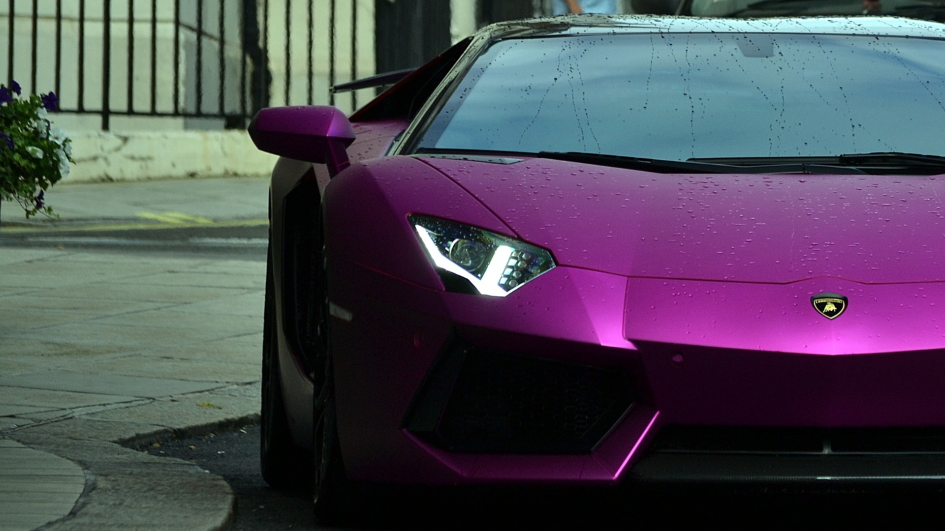 Lamborghini Aventador Vehicle Car Lamborghini 4k Uhd - Lamborghini Aventador J Purple , HD Wallpaper & Backgrounds