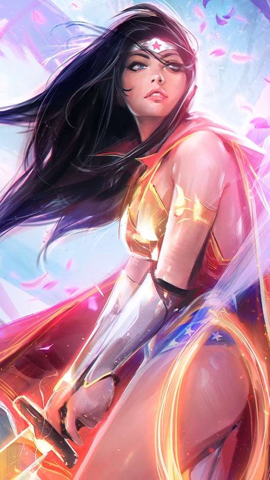 Download This Wallpaper Preview - Wonder Woman Ross Draws , HD Wallpaper & Backgrounds