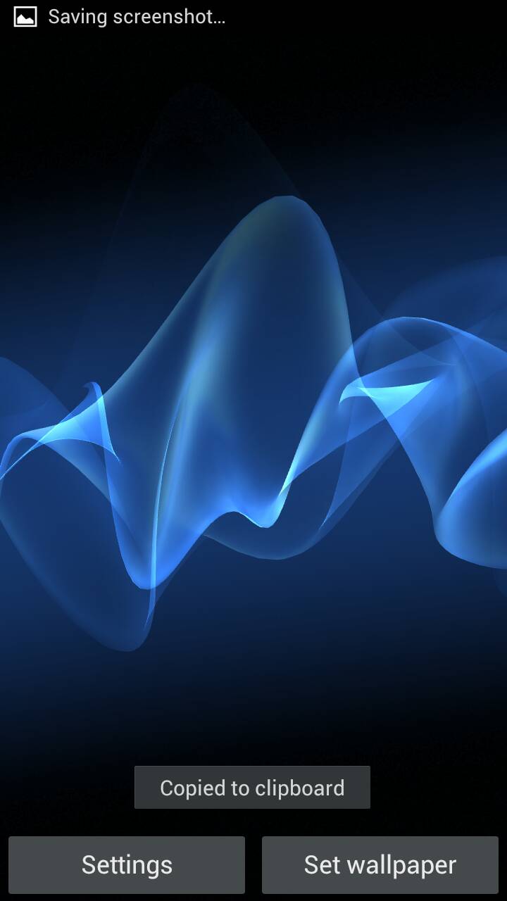 Blue Xperia Wallpaper