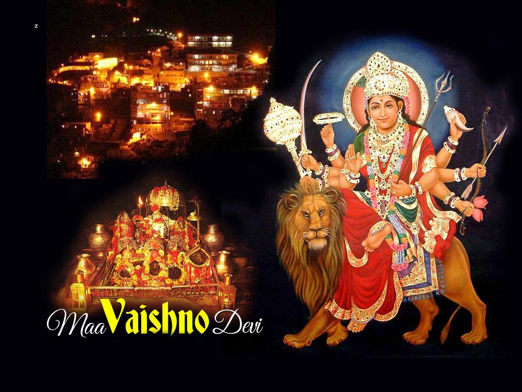 Download Maa Vaishno Devi Download Hd Wallpaper Wallpaper - Jai Mata Di Vaishno Devi , HD Wallpaper & Backgrounds