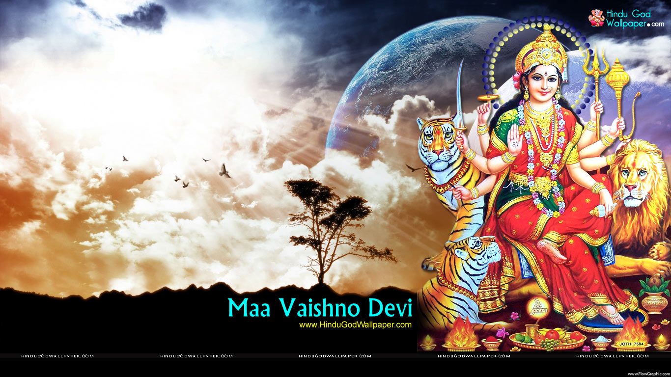 Vaishno Devi Wallpaper - Jai Mata Di Wallpaper For Desktop Hd , HD Wallpaper & Backgrounds