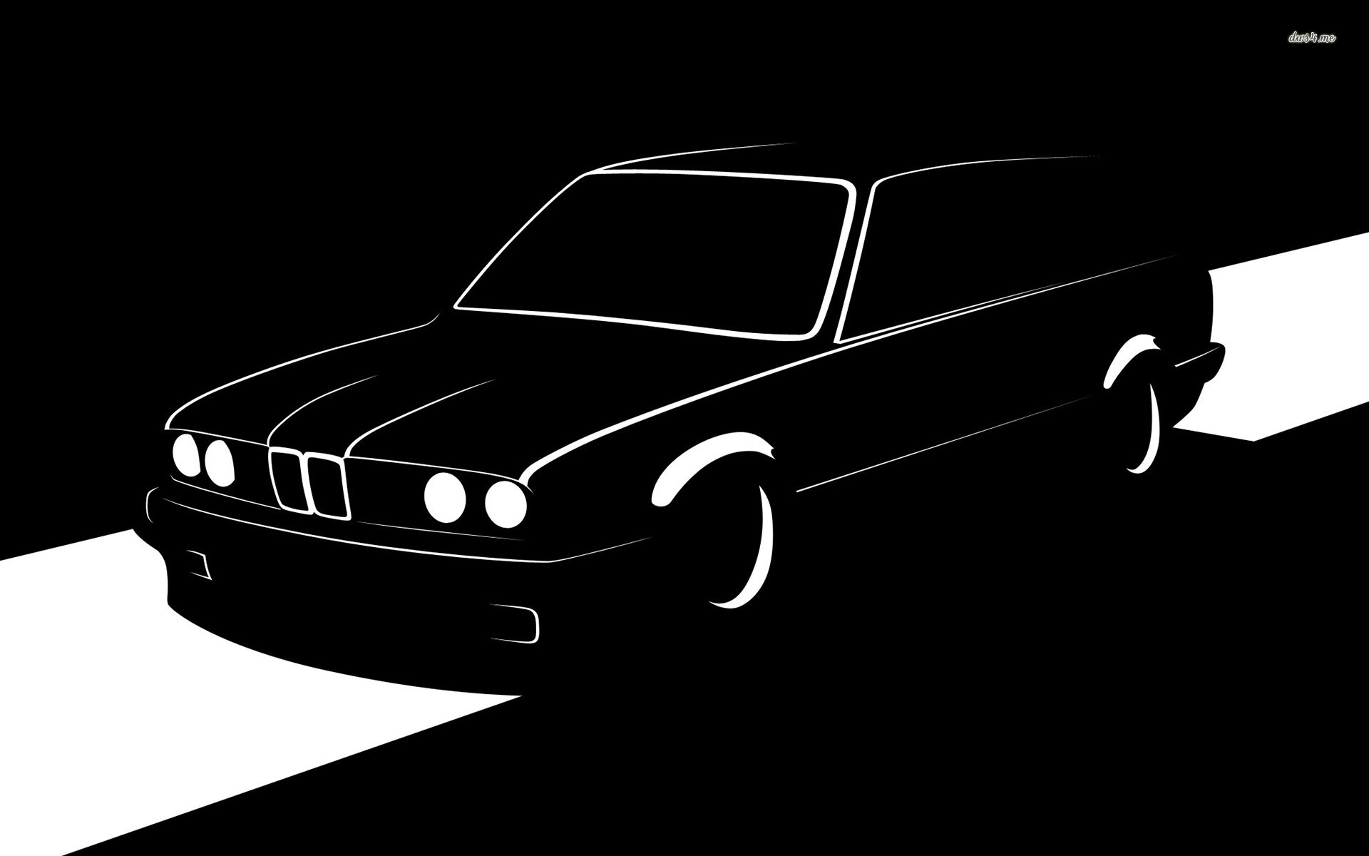 Bmw E30 Touring Silhouette Wallpaper - Bmw E30 Silhouette (#331774) - HD  Wallpaper \u0026 Backgrounds Download, image size:1920x1200