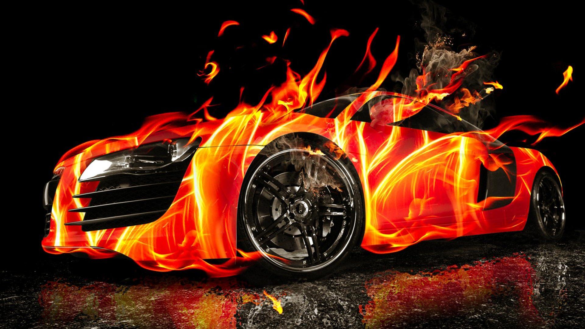 Hot Wheels Car Wallpaper 1920×1080 - Cool Fire Backgrounds , HD Wallpaper & Backgrounds