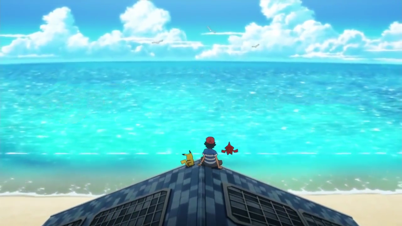 Sun & Moon - Pokemon Sun And Moon Anime Background , HD Wallpaper & Backgrounds