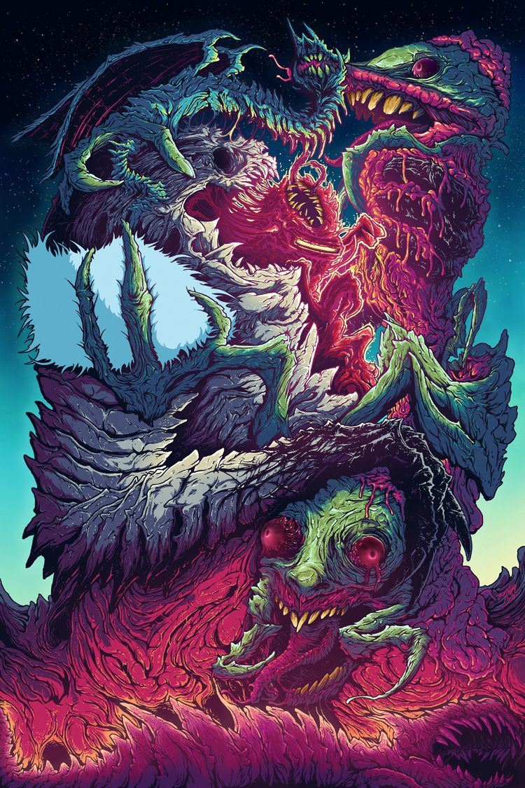 More Big Colorful Monster Illustrations Hyper Beast - Csgo Hyper Beast Wallpaper Phone , HD Wallpaper & Backgrounds