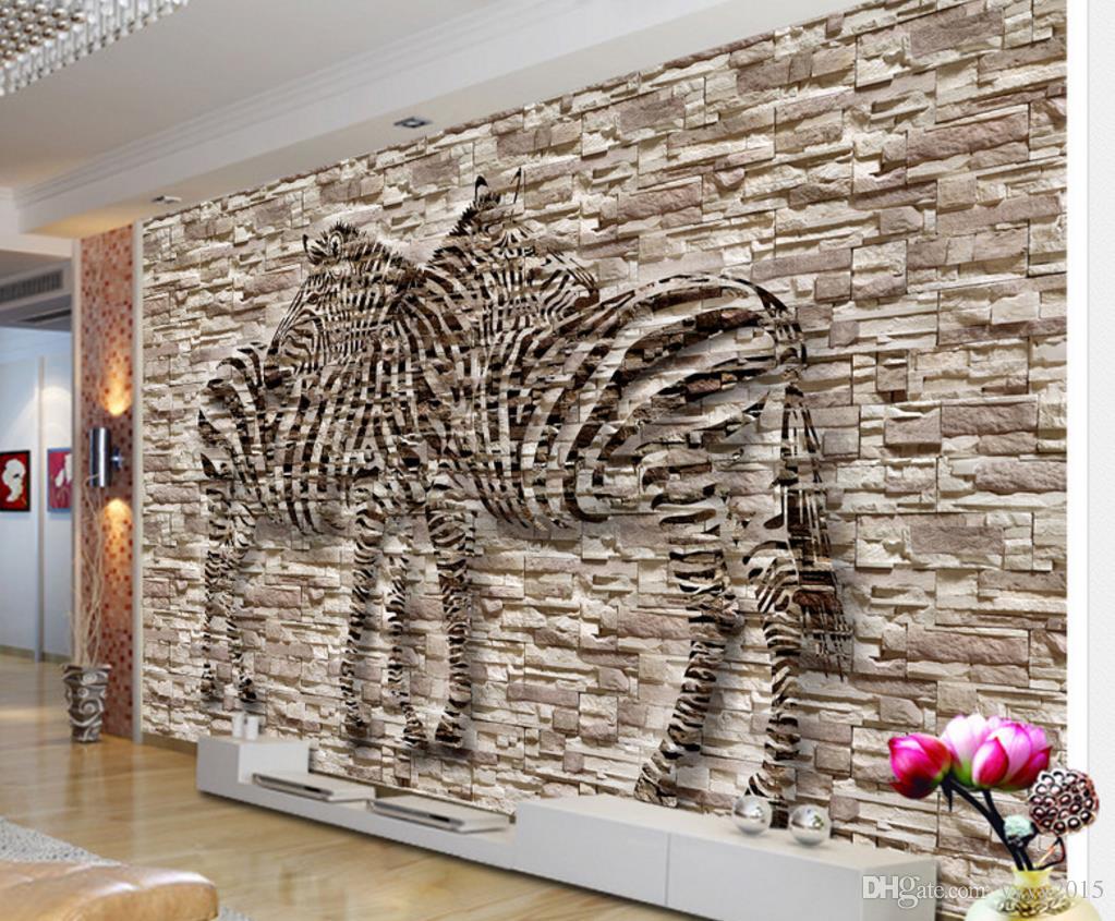 Retro Wallpaper Artistic Mood Relief Zebra Background - Customize Wallpaper For Walls , HD Wallpaper & Backgrounds