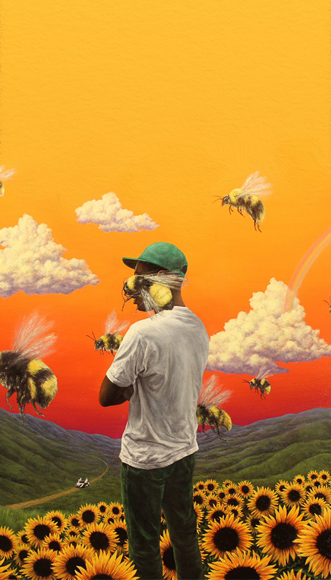 Scum Fuck Flower Boy Iphone Wallpaper - Tyler The Creator Flower Boy Iphone , HD Wallpaper & Backgrounds