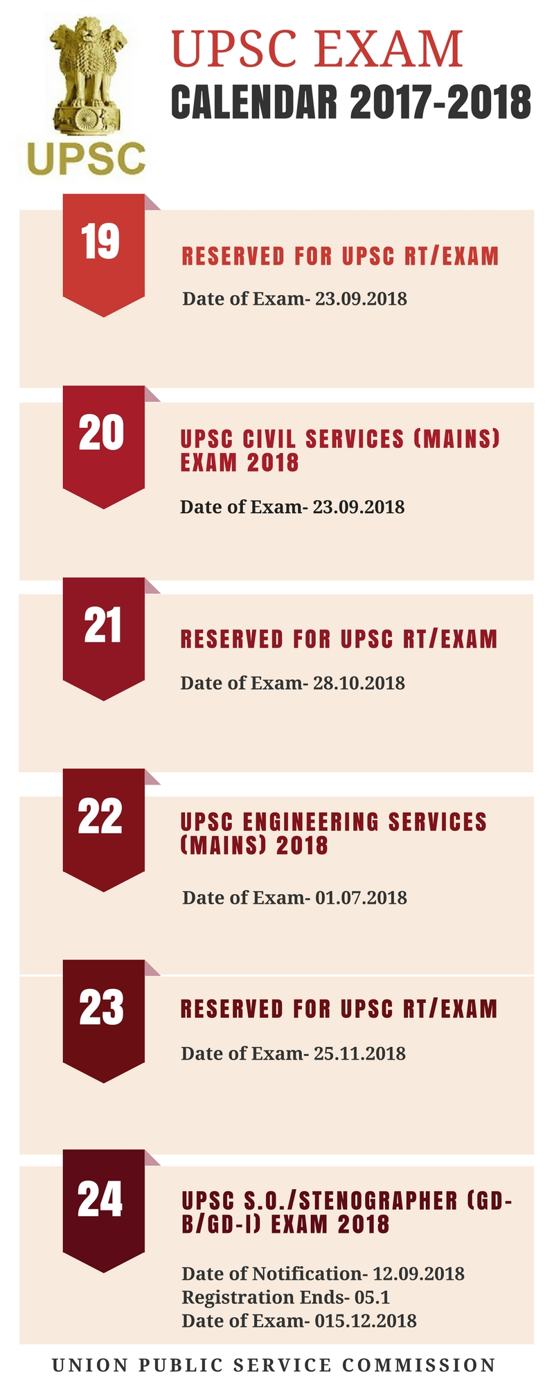 Upsc Exam Calendar - Upsc Exam Date 2018 , HD Wallpaper & Backgrounds