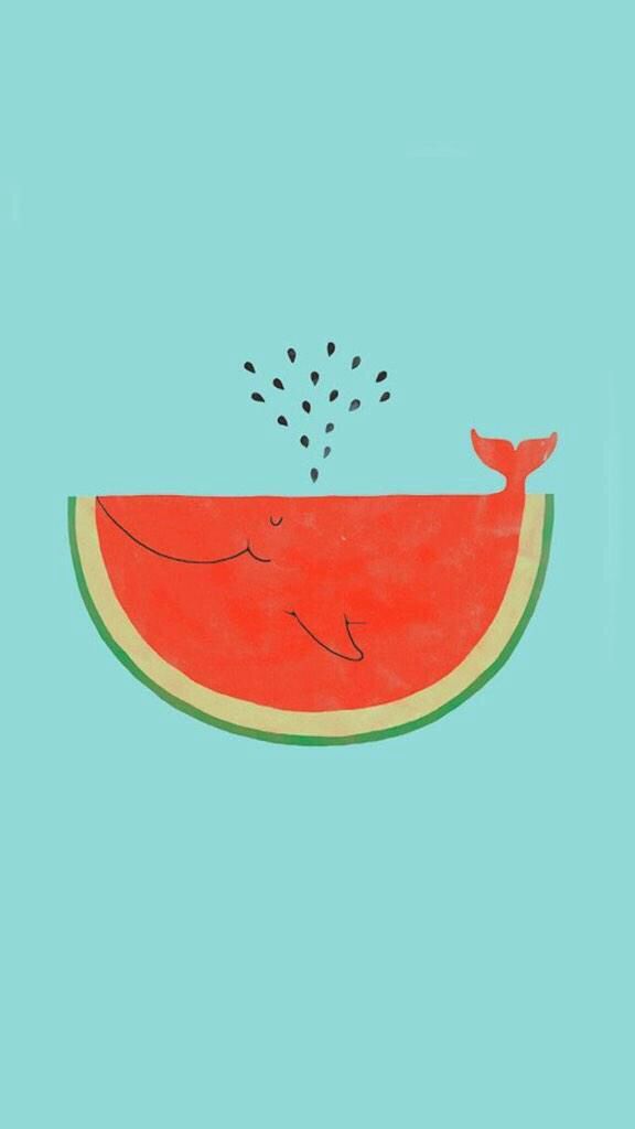 Summer Wallpaper Tumblr - Watermelon Whale , HD Wallpaper & Backgrounds