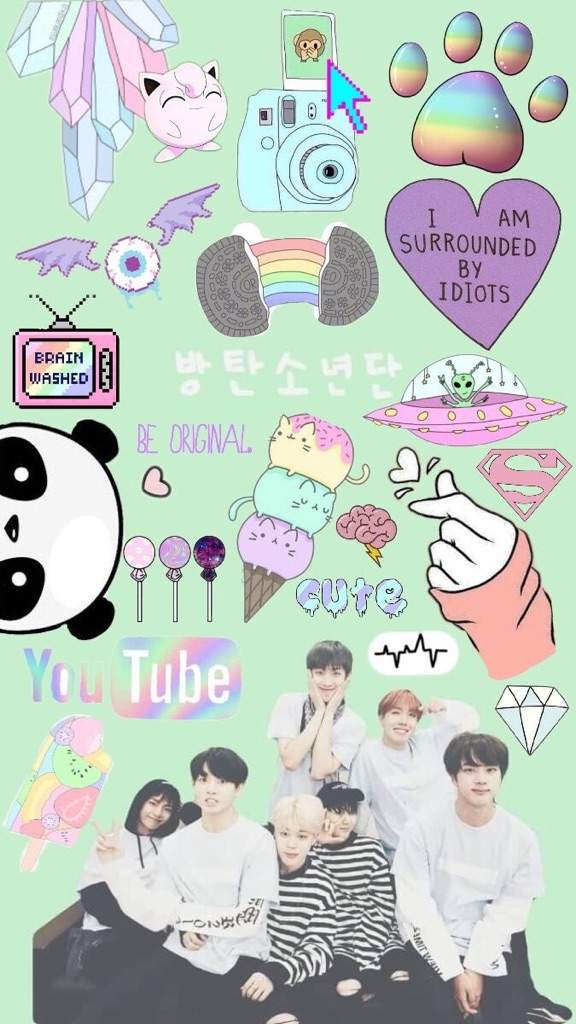 So Today I Decided To Another Wallpaper Blog - Hojas Decoradas De Bts , HD Wallpaper & Backgrounds