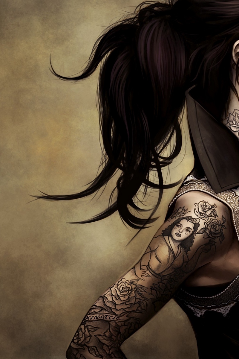 Tattoo Girl Wallpaper Hd Iphone - Tattoo Girls Wallpaper Iphone , HD Wallpaper & Backgrounds