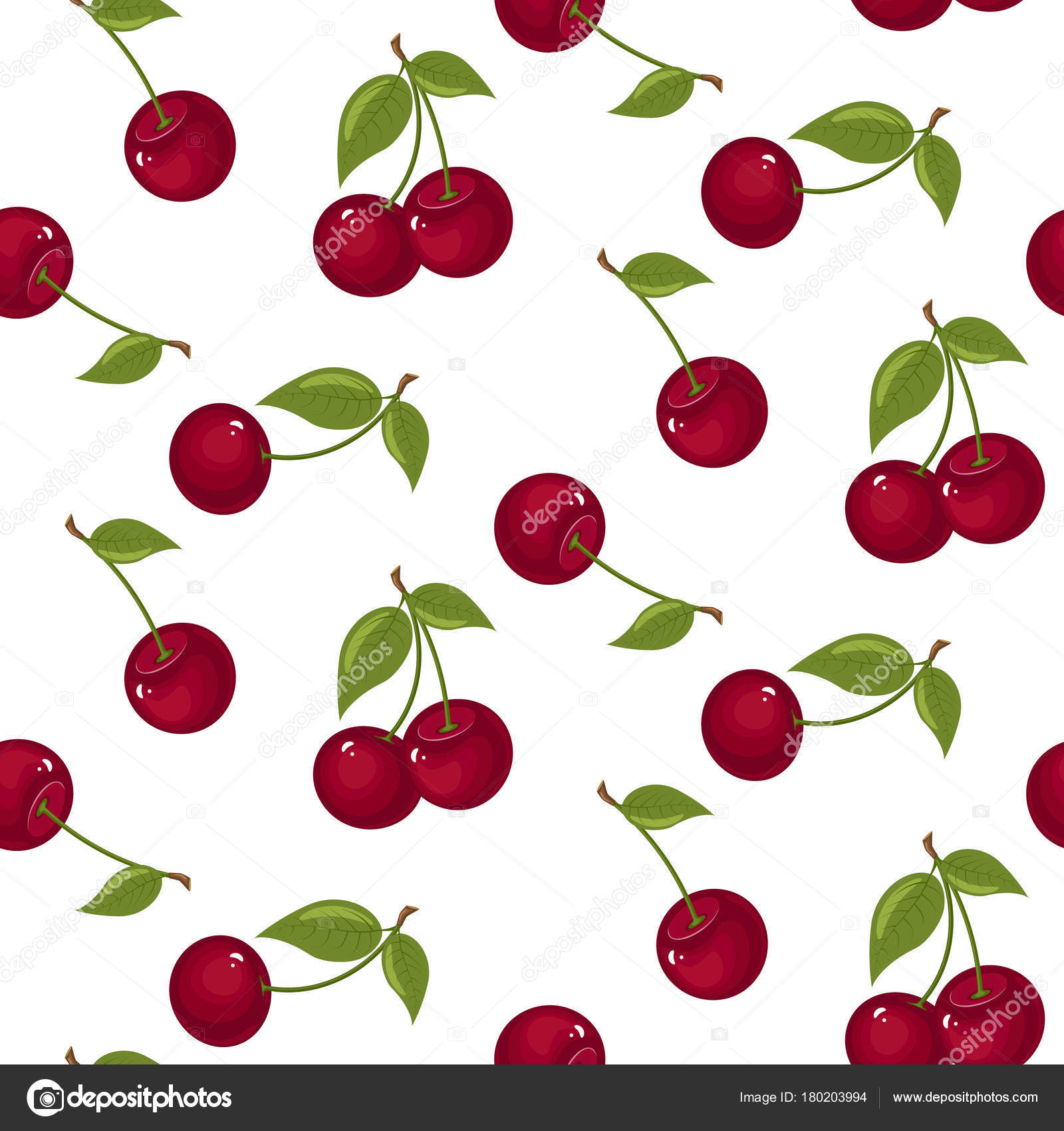 Cute Cherry Seamless Pattern - Fondos De Pantallas De Cerezas , HD Wallpaper & Backgrounds