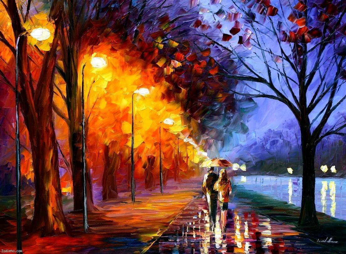 Cute Love Wallpaper Px Free Download - Famous Oil Pastel Painting , HD Wallpaper & Backgrounds