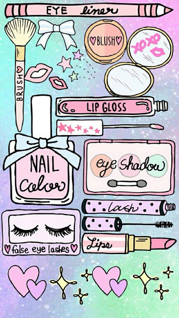 Makeup Wallpaper - Cute Makeup Wallpaper For Iphone , HD Wallpaper & Backgrounds