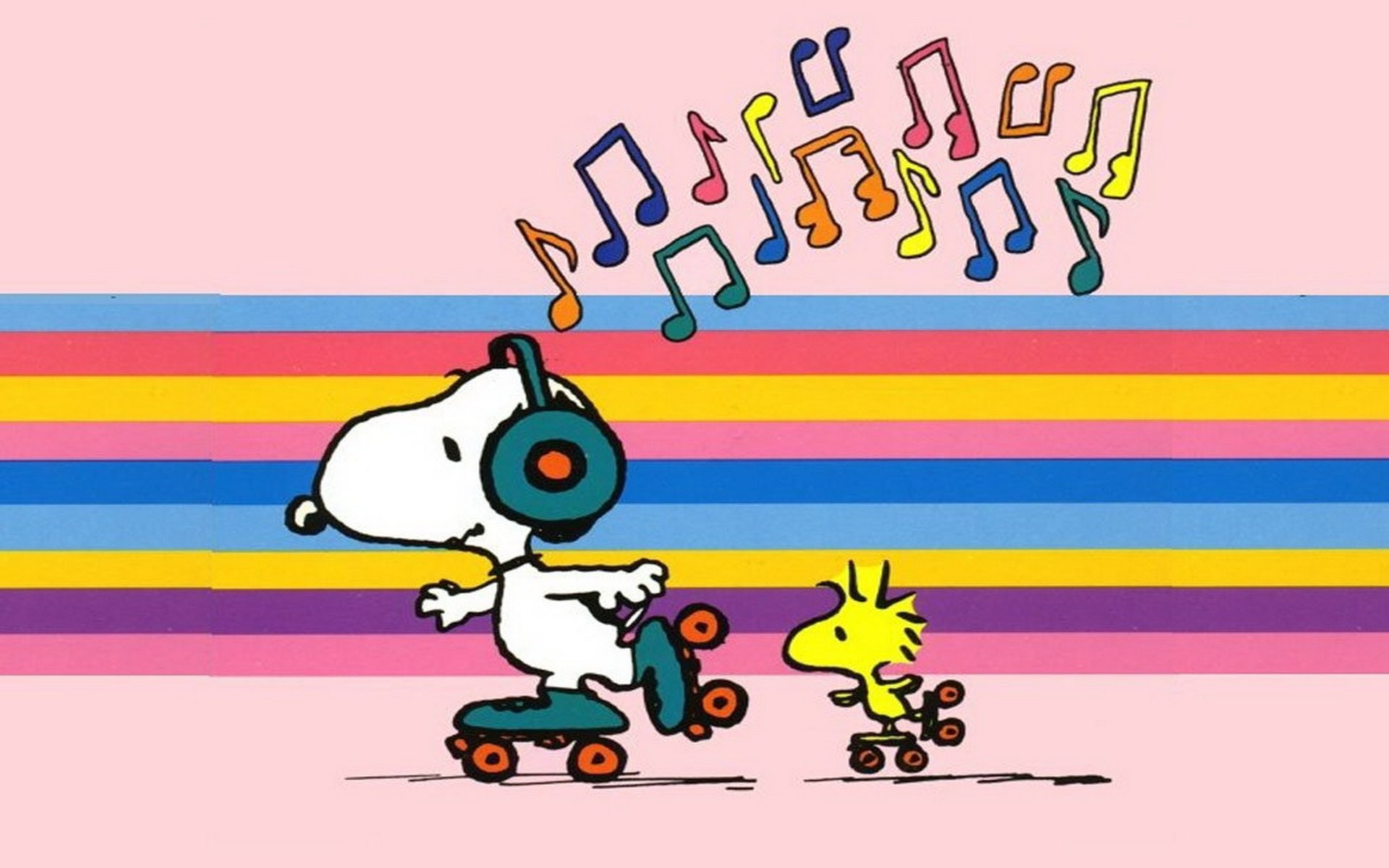 Snoopy On Roller Skates , HD Wallpaper & Backgrounds