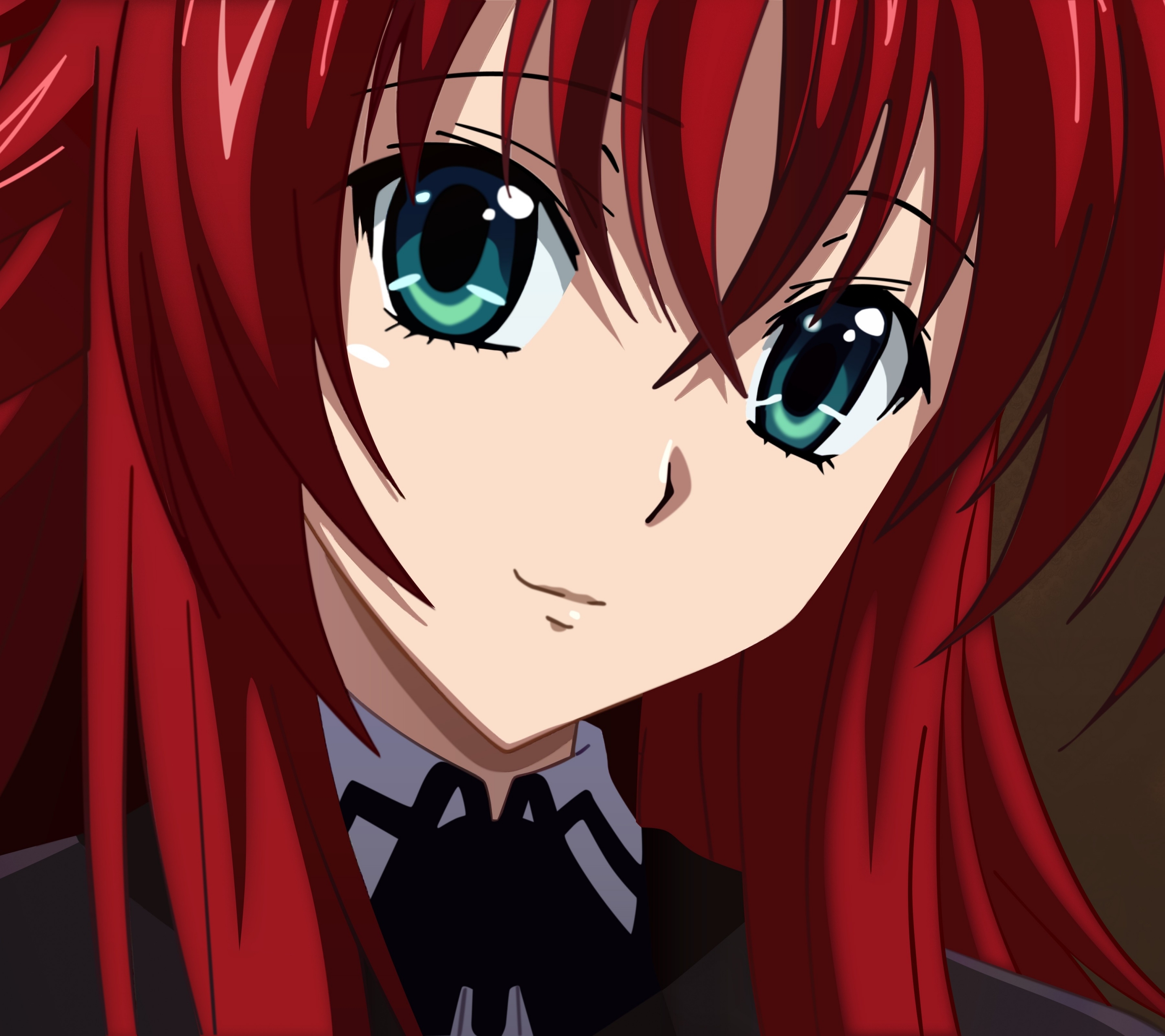 Wallpaper - Red Anime Hair Color , HD Wallpaper & Backgrounds