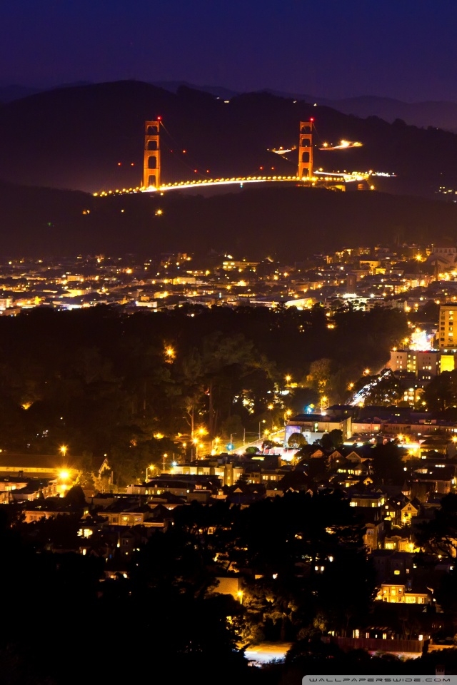 Ideas San Francisco From Twin Peaks ❤ 4k Hd Desktop - Golden Gate Bridge , HD Wallpaper & Backgrounds