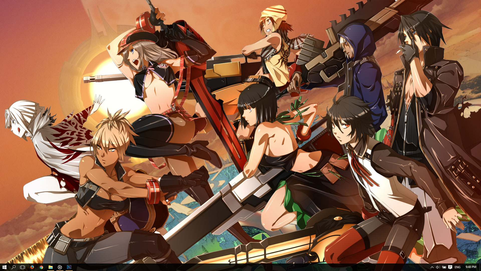Using The God Arcs, All The Characters Together With - God Eater Anime Wallpaper Hd , HD Wallpaper & Backgrounds