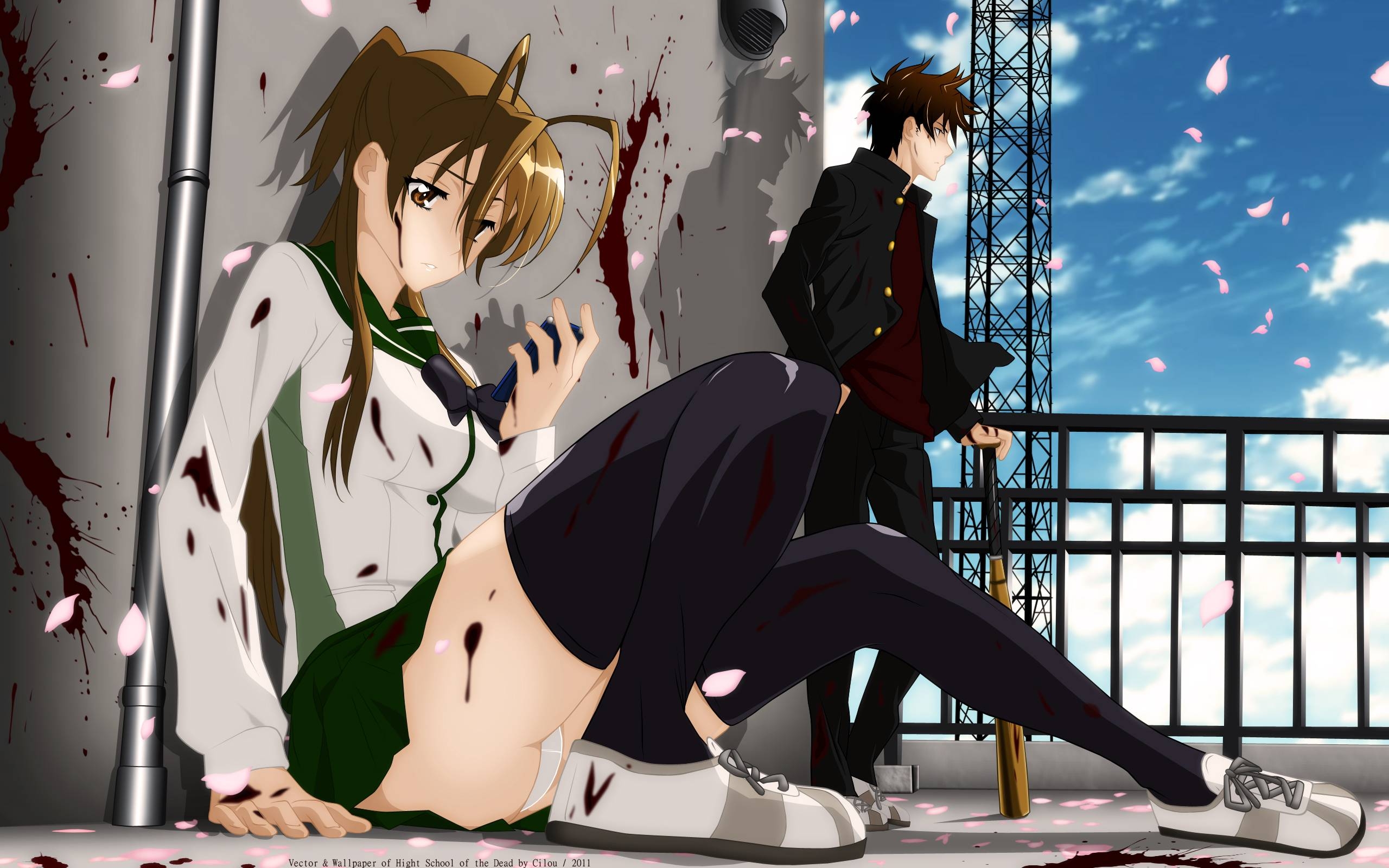 View All Highschool Of The Dead Wallpapers - Cute High School Anime , HD Wallpaper & Backgrounds