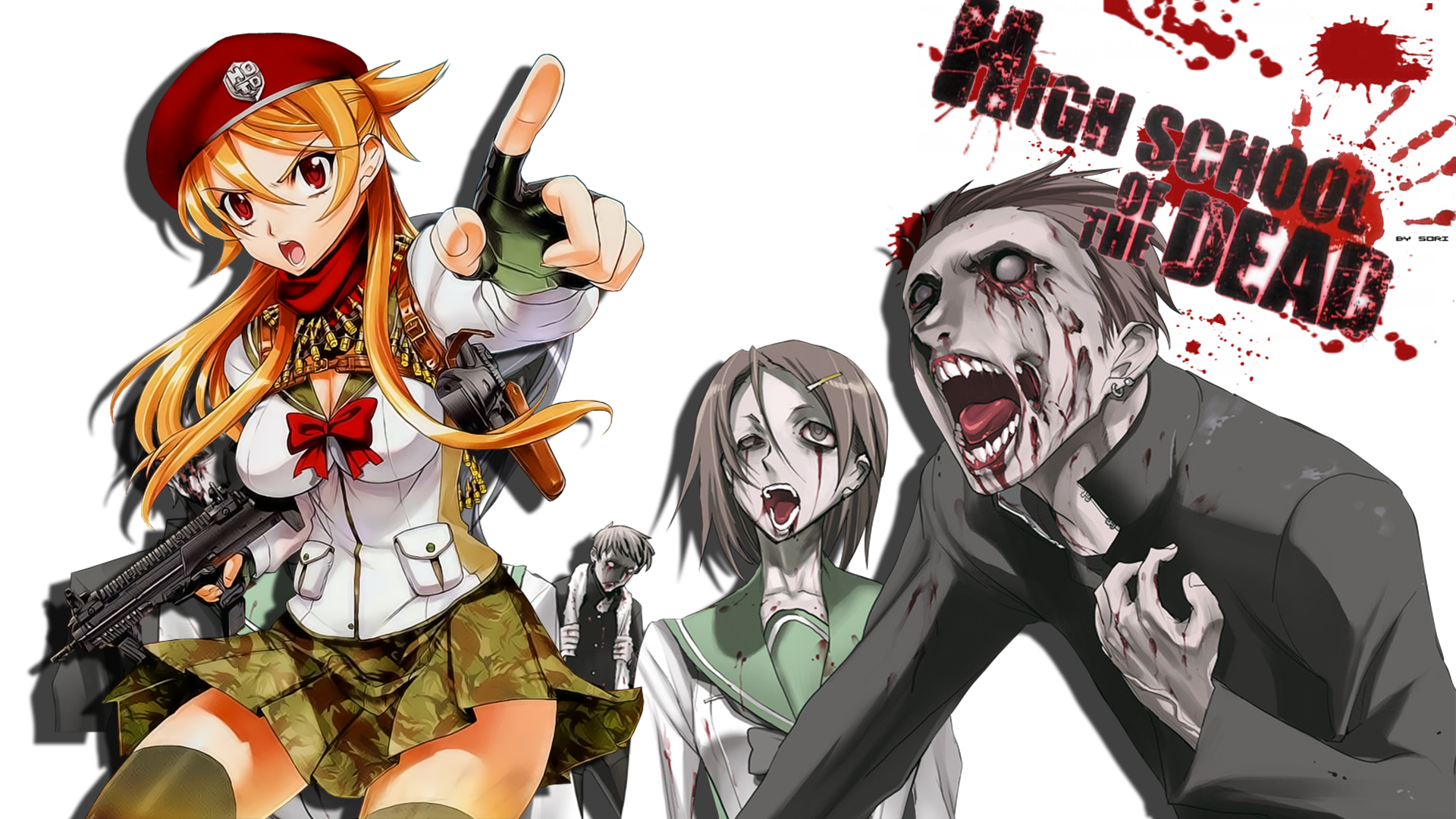 View All Highschool Of The Dead Wallpapers - Highschool Of The Dead Png , HD Wallpaper & Backgrounds
