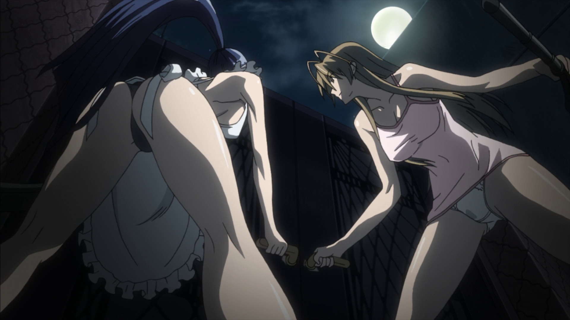 Saeko And Rei - Highschool Of The Dead Rei X Saeko , HD Wallpaper & Backgrounds