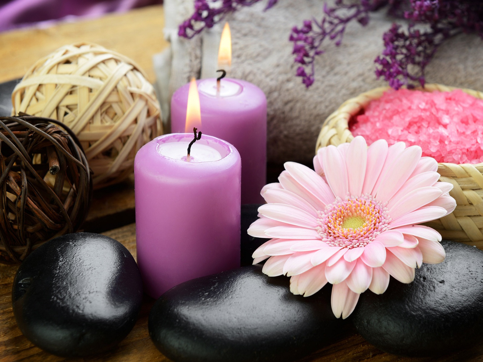 Spa Wallpaper - Spa Candle , HD Wallpaper & Backgrounds