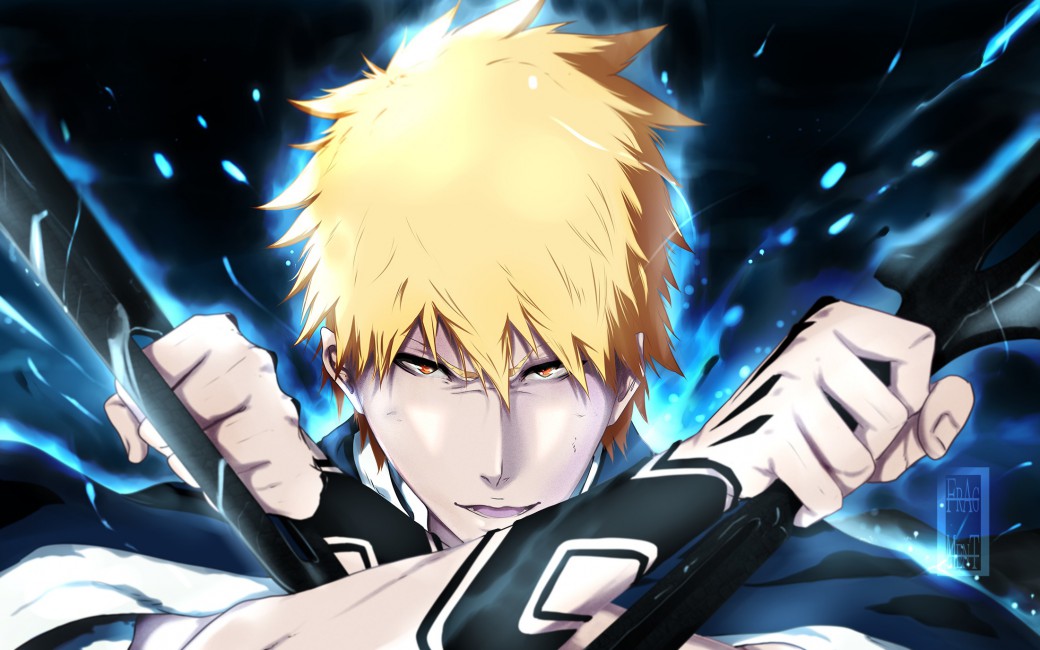 Kurosaki Ichigo Bleach View Weapon - Ichigo Kurosaki , HD Wallpaper & Backgrounds