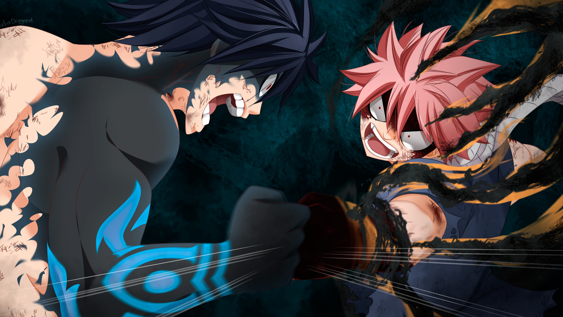 Wallpaper Of Anime Fairy Tail Gray Fullbuster Natsu Natsu End