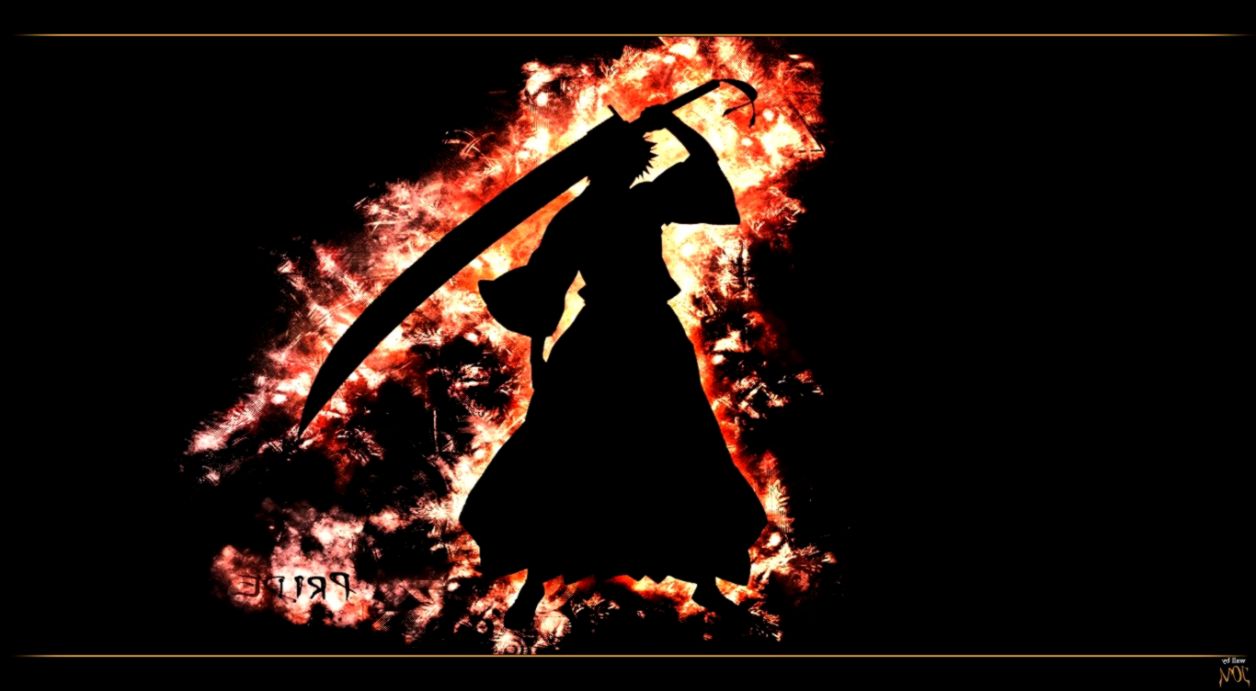Anime Bleach Kurosaki Ichigo Silhouette Wallpaper And - Graphic Design , HD Wallpaper & Backgrounds