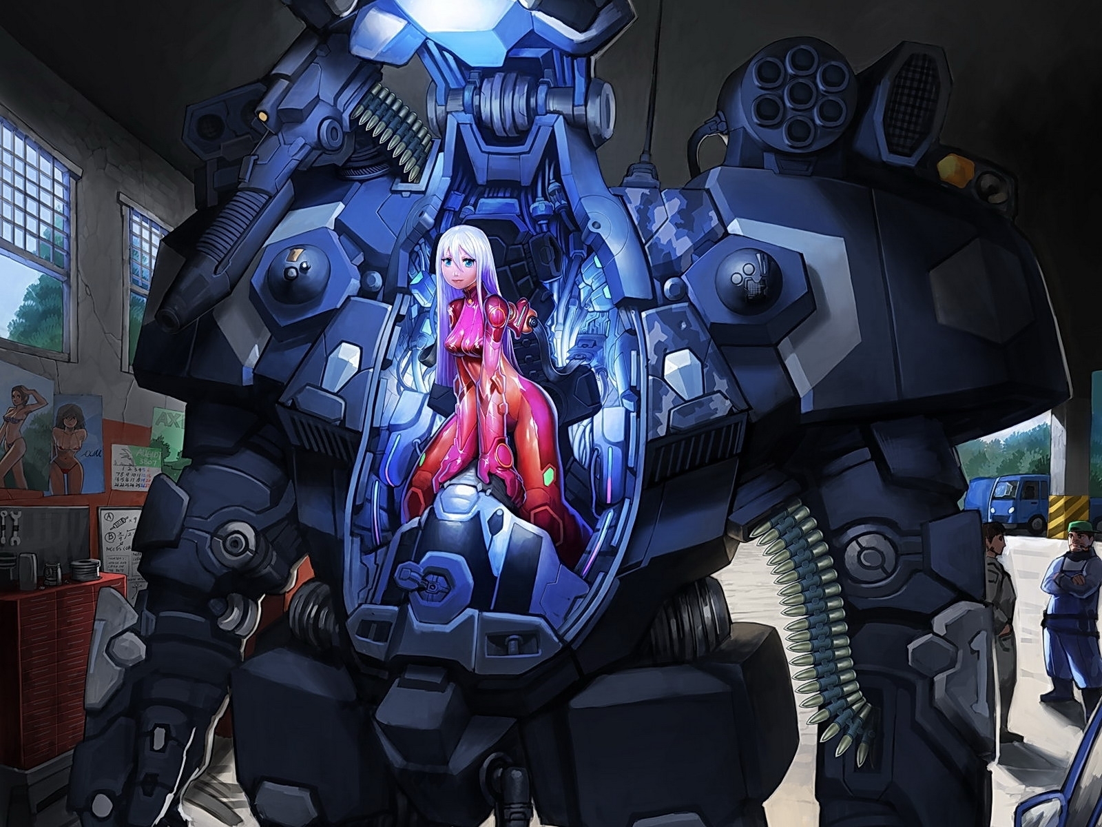 Cool Robot Wallpaper - Mecha Anime , HD Wallpaper & Backgrounds