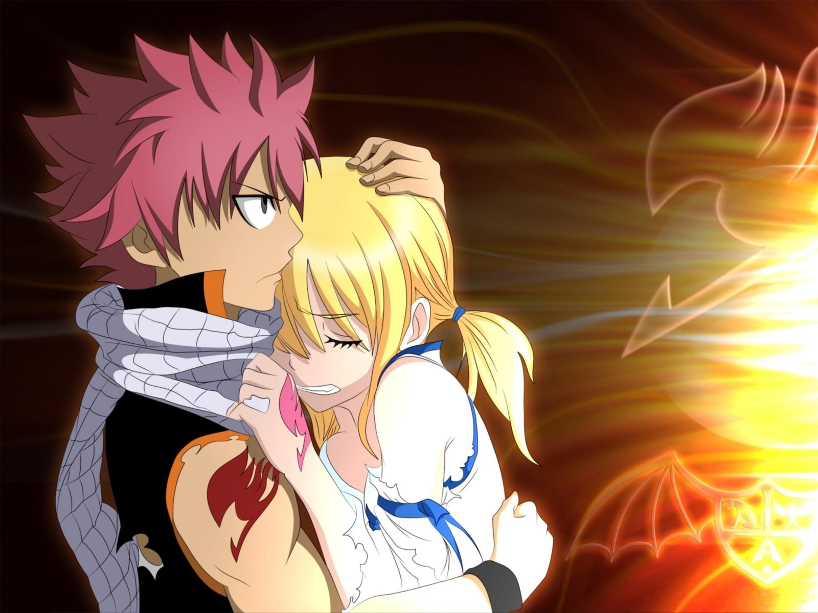 Natsu And Lucy Wallpaper - Natsu Fairy Tail Y Lucy , HD Wallpaper & Backgrounds