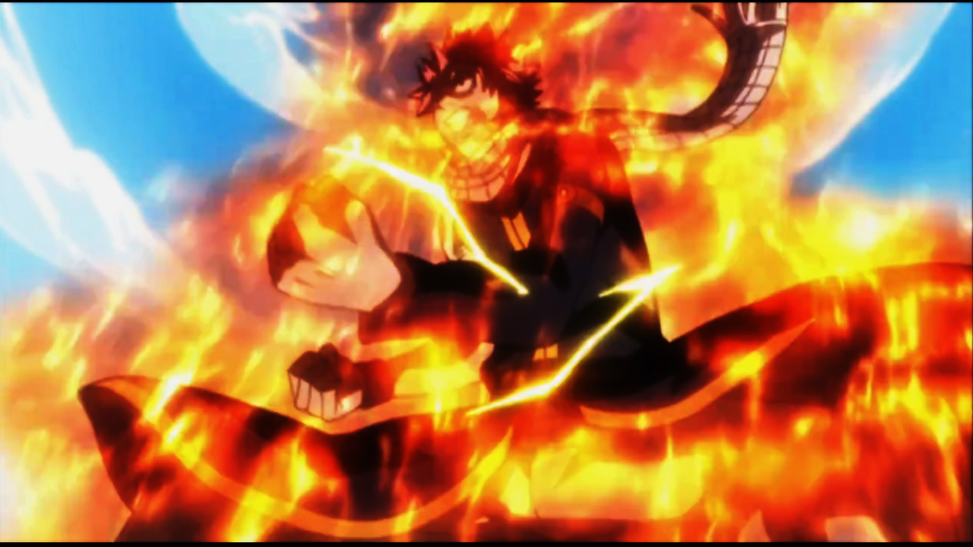 Natsu - Fairy Tail Natsu Lightning Flame Mode , HD Wallpaper & Backgrounds