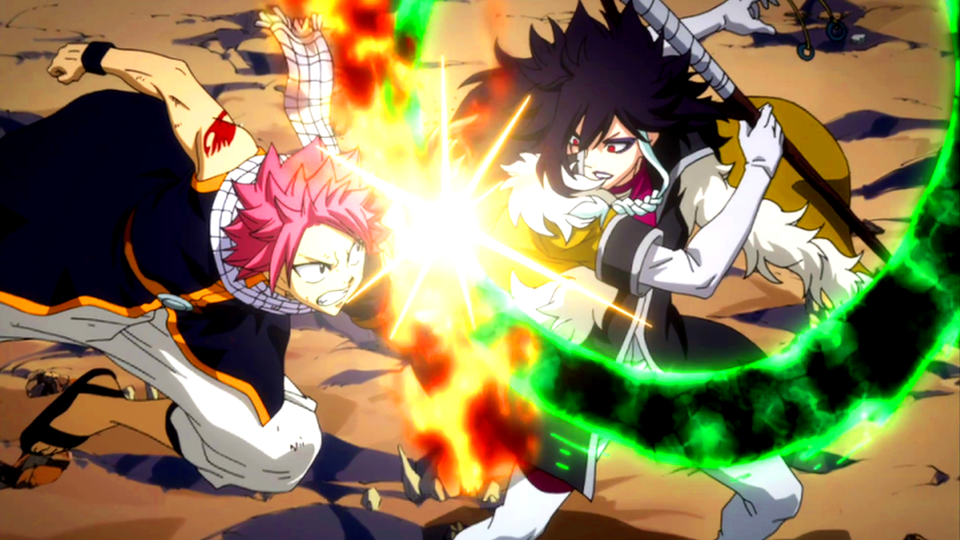 Natsu Dragneel Best Hd Wallpaper - Fairy Tail Natsu Vs Midnight , HD Wallpaper & Backgrounds