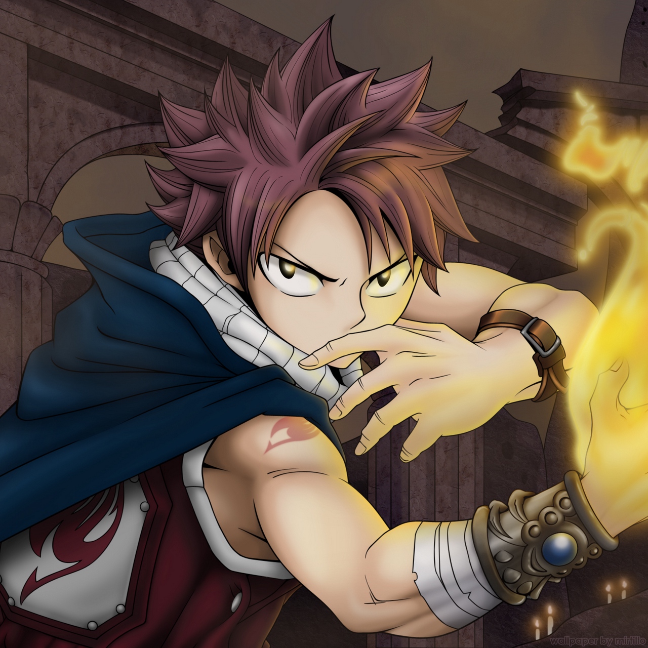 Wallpaper Fairy Tail, Natsu Dragneel, Anime, Guy, Fire - Fairy Tail , HD Wallpaper & Backgrounds