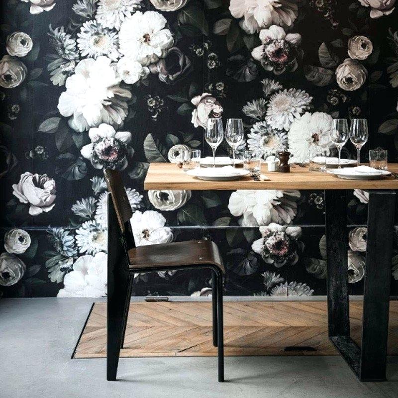 Dark Floral Wallpaper Ellie Cashman Design Holding - Ellie Cashman Dark Floral Wallpaper Kitchen , HD Wallpaper & Backgrounds