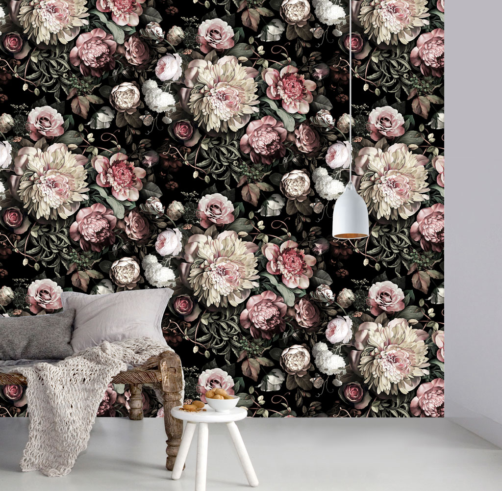 I Spy Ellie Cashman Design Wallpaper - Black Flower Desktop Background , HD Wallpaper & Backgrounds