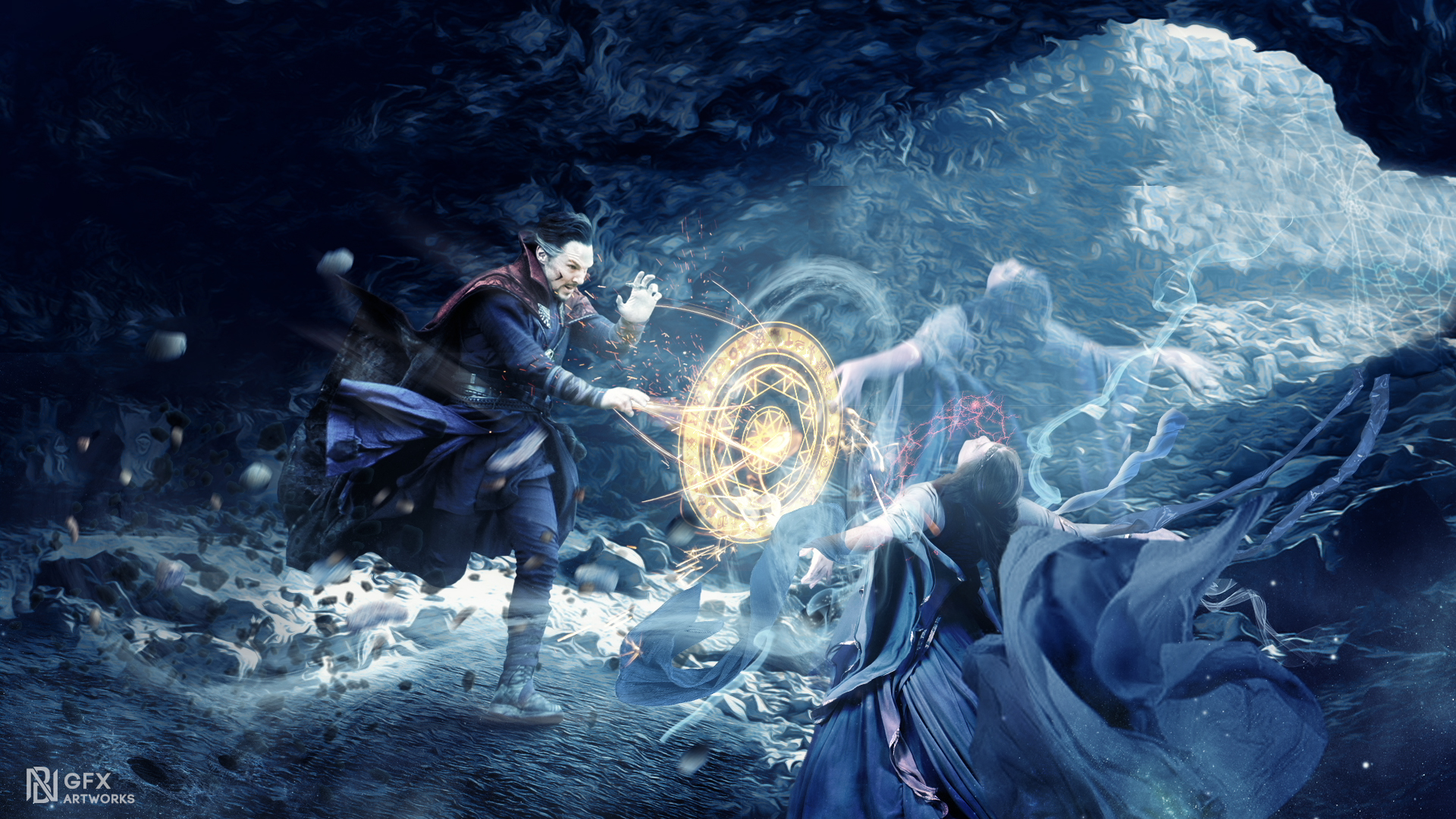 Doctor Strange Full Hd Wallpaper - Papel De Parede Doutor Estranho , HD Wallpaper & Backgrounds