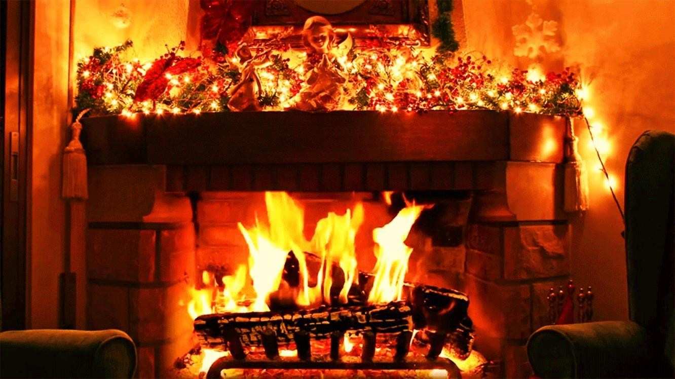 Christmas Fireplace Live Wallpaper Android Apps On - Christmas Fireplace , HD Wallpaper & Backgrounds