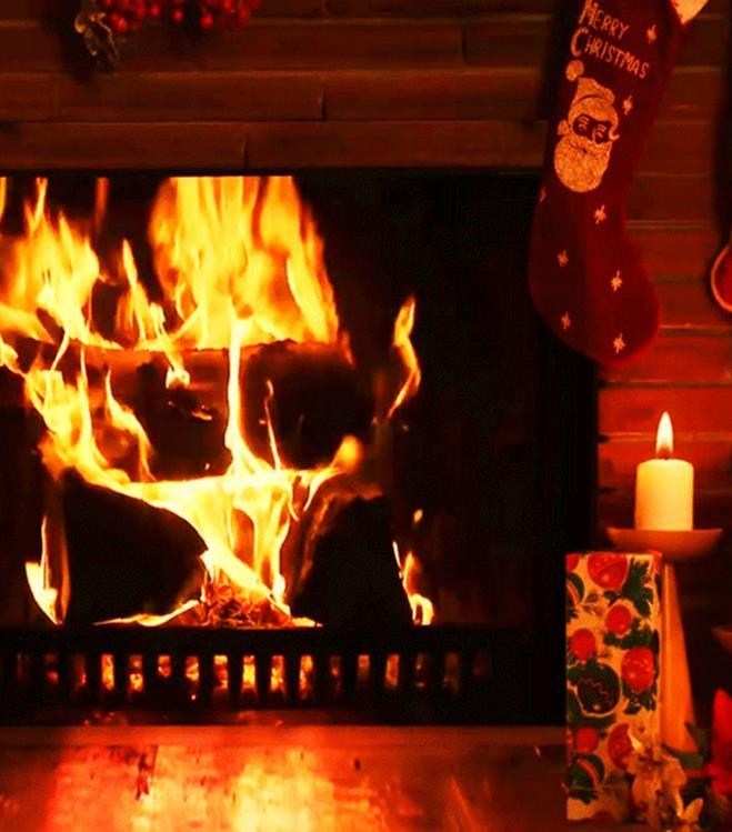 Christmas Fireplace Live Wallpaper Android Apps On - Fireplace Live , HD Wallpaper & Backgrounds