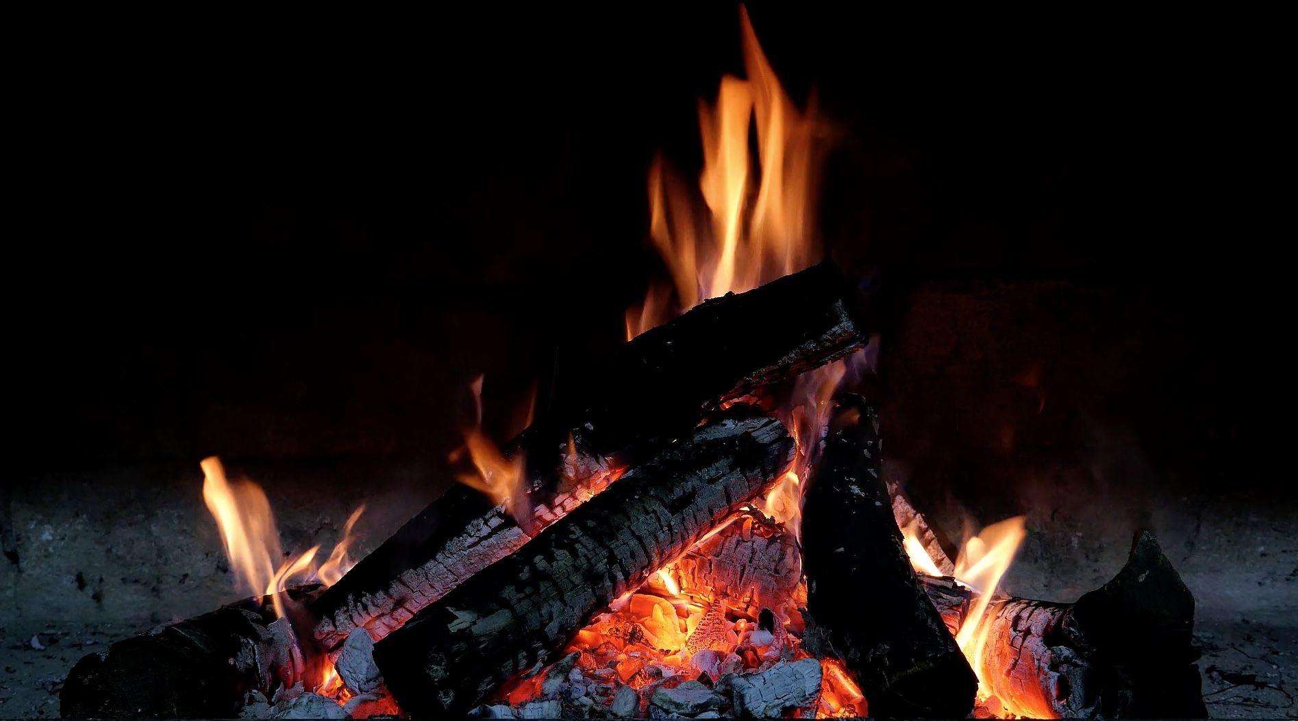 Fireplace Live Wallpaper - Flickering Campfire , HD Wallpaper & Backgrounds