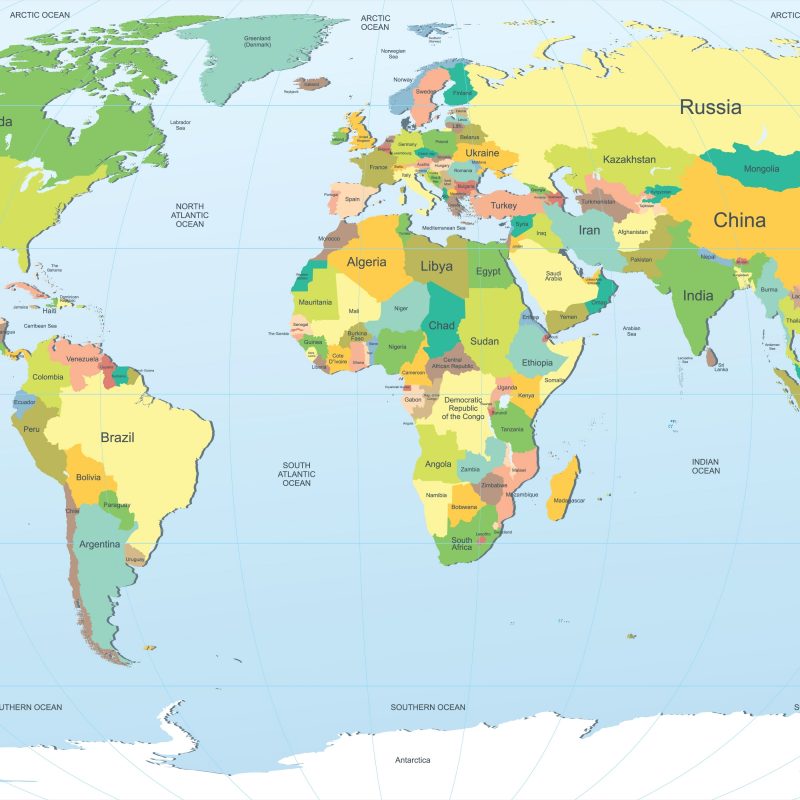 10 New World Map Hd Download Full Hd 1080p For Pc Desktop - Map Of Canada And Russia , HD Wallpaper & Backgrounds